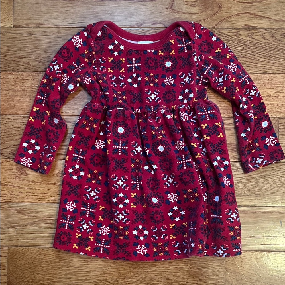 Hanna Andersson Red Patterned Kids Dress